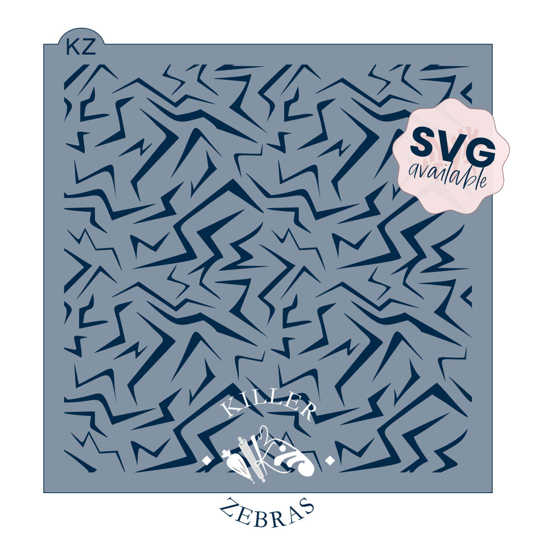 5.5 x 5.5 Stencil Demon Patterns Stencil