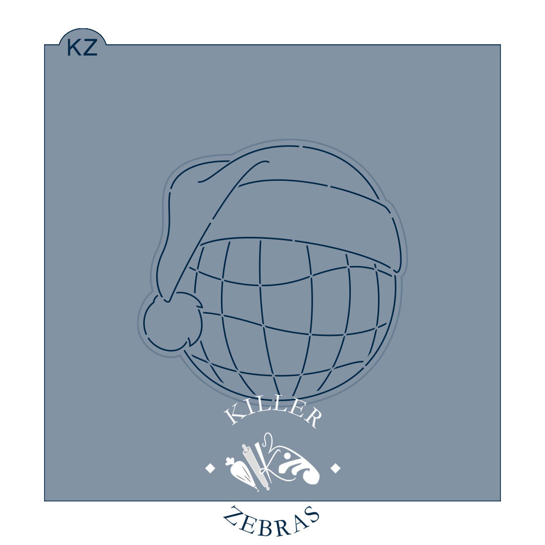 Cookie Cutters Disco Ball Santa Cutter/Stencil