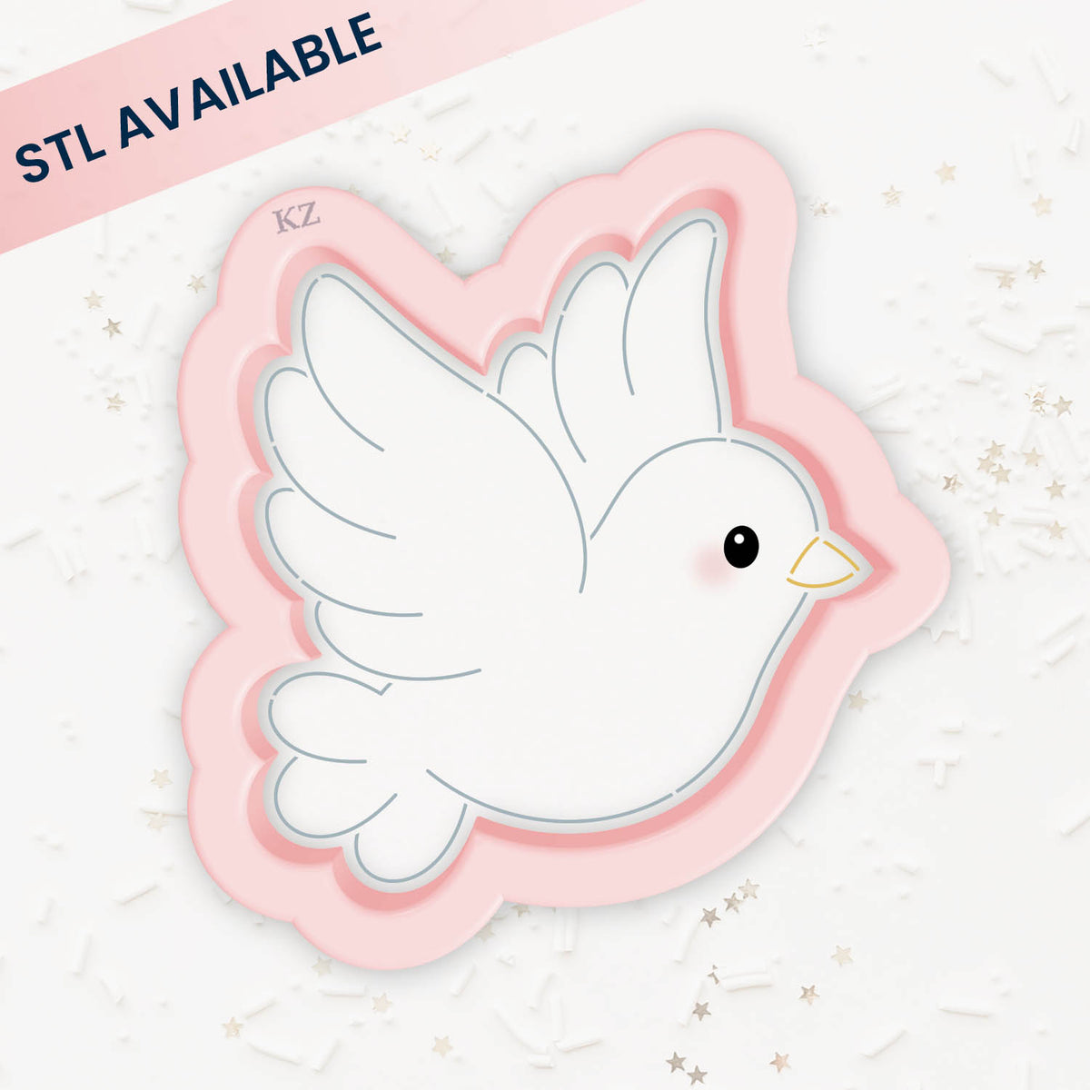 Cookie Cutters Dove – Cookie Cutter &amp; Stencil Set