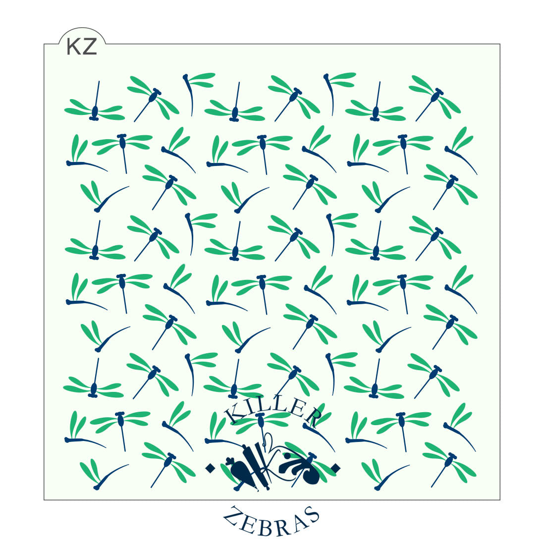 5.5 x 5.5 Stencil Dragonflies Layered Stencil 3 Part
