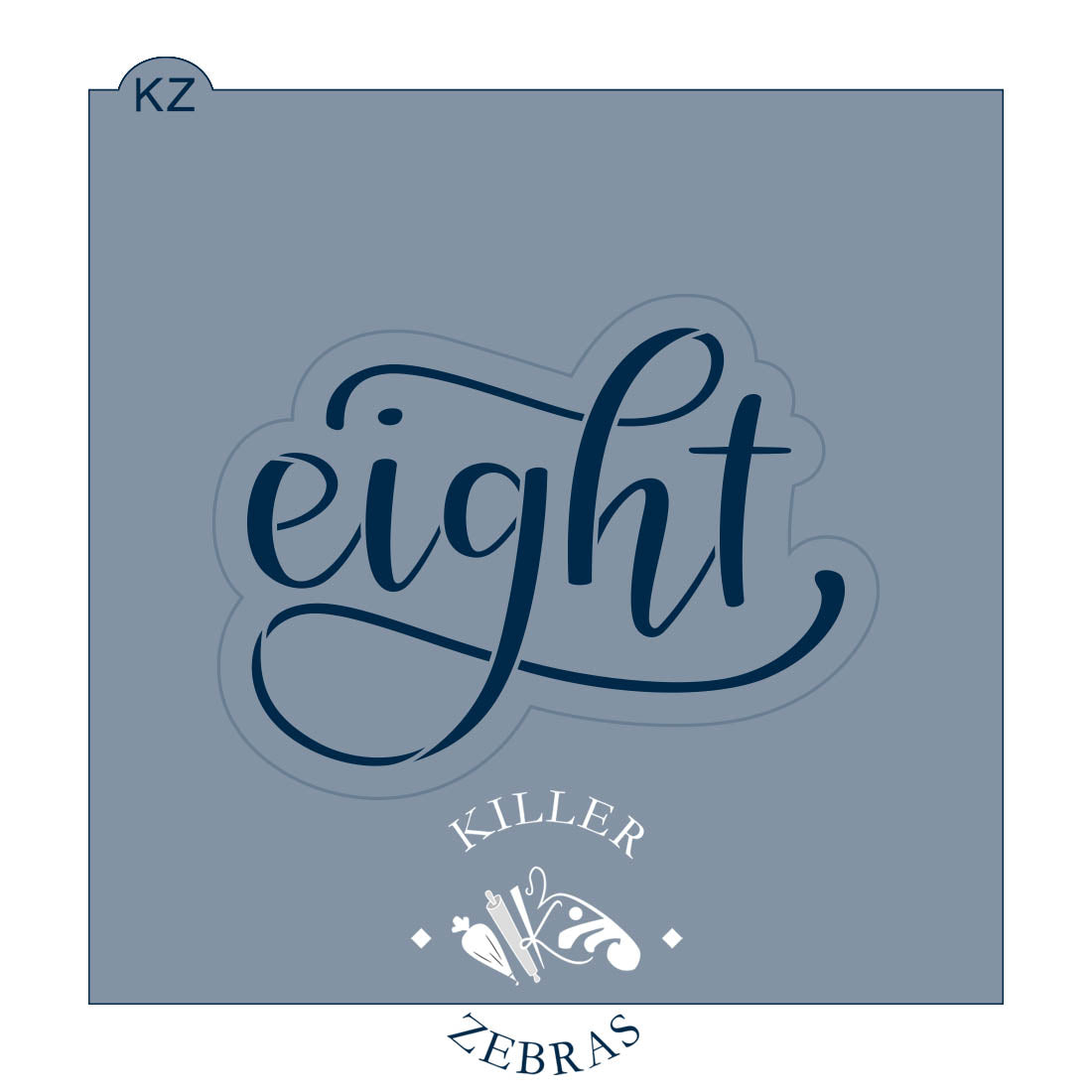 Cookie Cutters Eight – Cookie Cutter &amp; Stencil Set