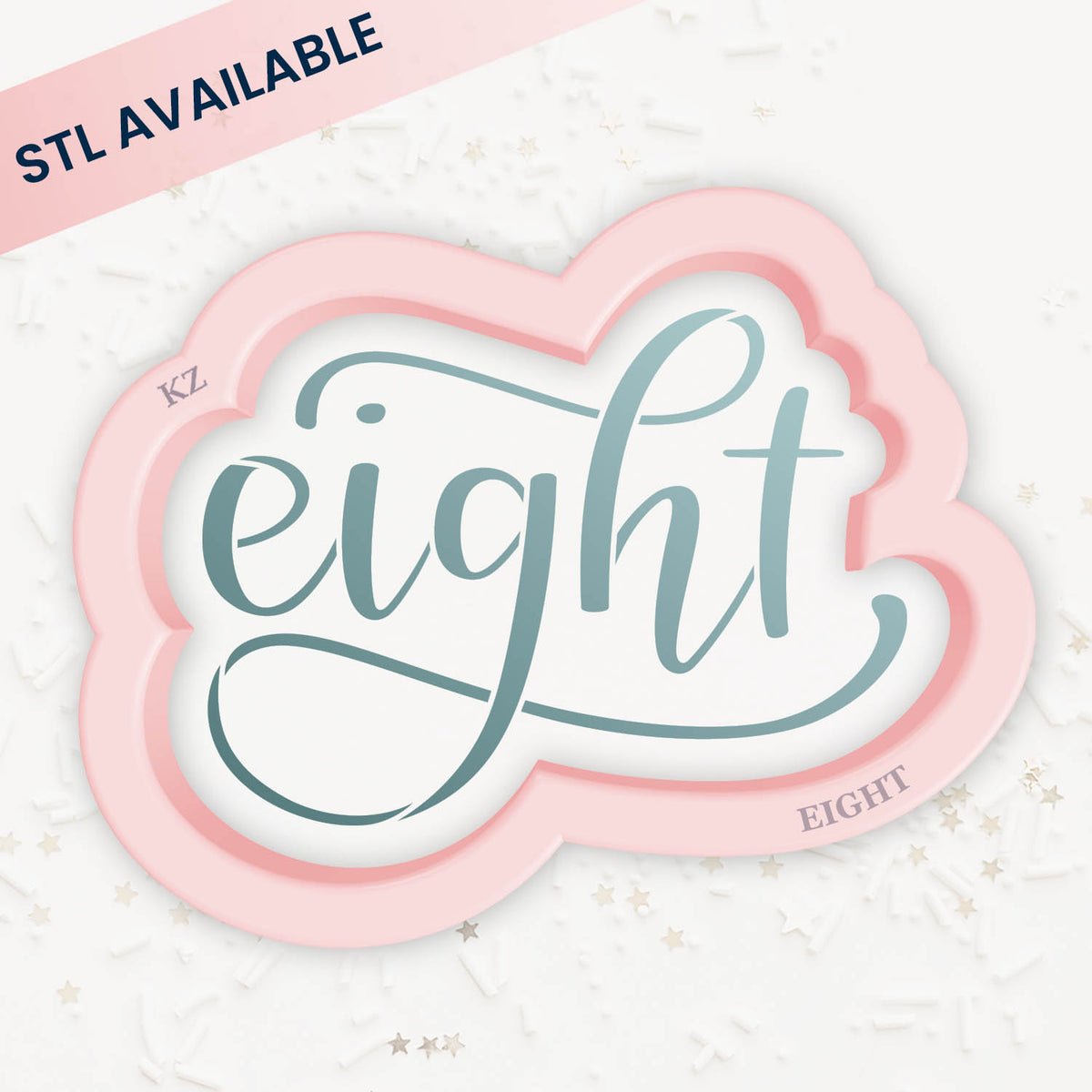 Cookie Cutters Eight – Cookie Cutter &amp; Stencil Set