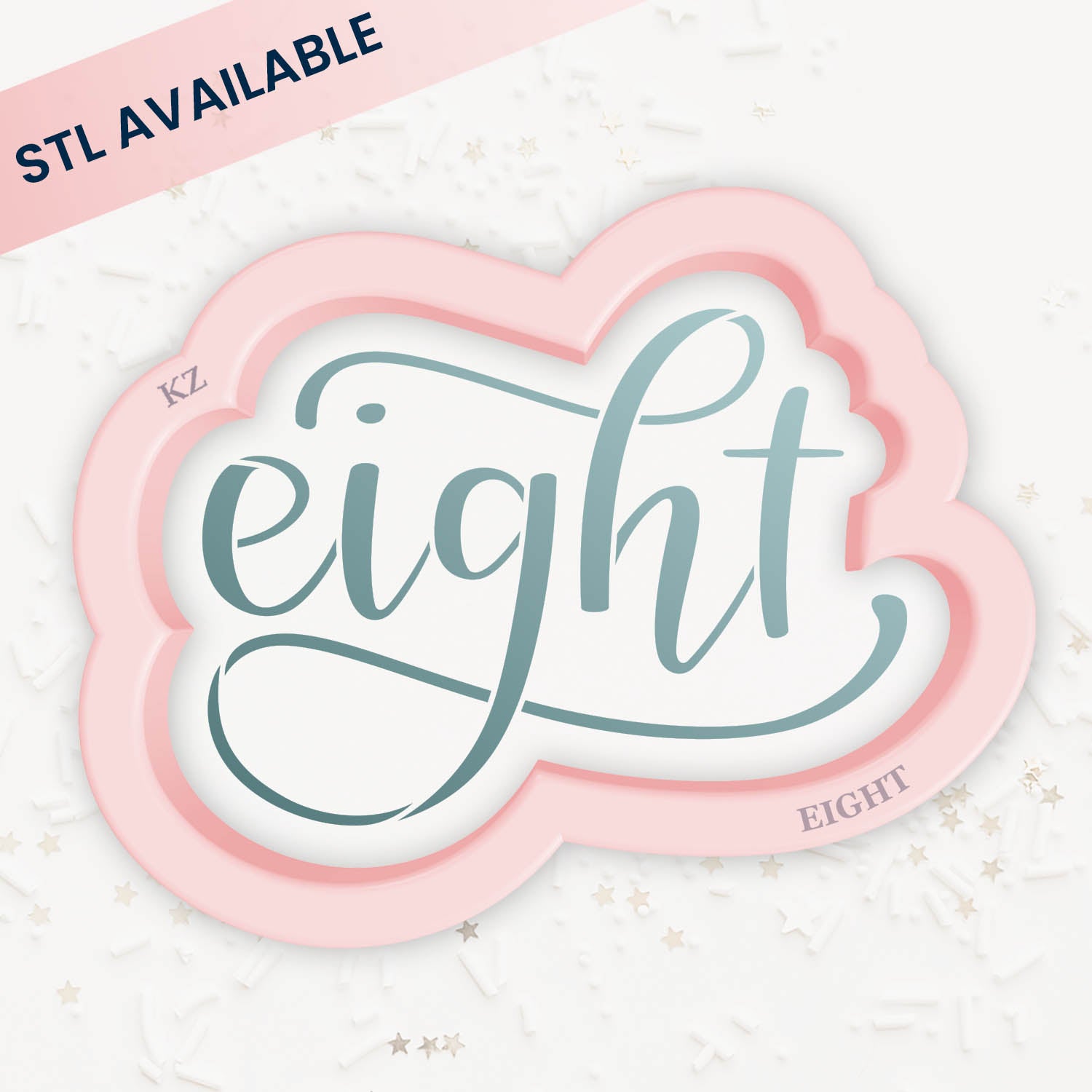 Cookie Cutters Eight – Cookie Cutter & Stencil Set