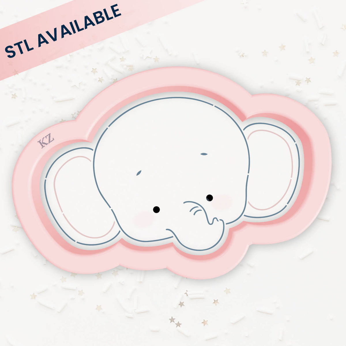 Cookie Cutters Elephant – Cookie Cutter &amp; Stencil Set