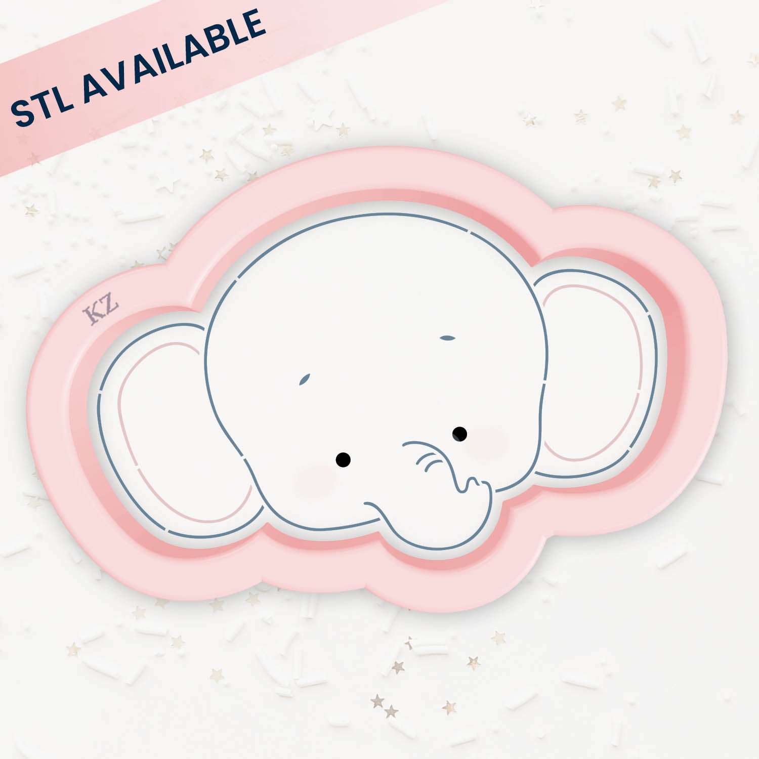 Cookie Cutters Elephant – Cookie Cutter & Stencil Set