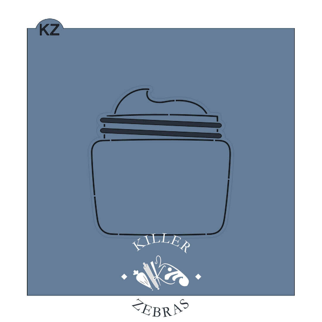 Cookie Cutters Face Cream Jar Cutter/Stencil