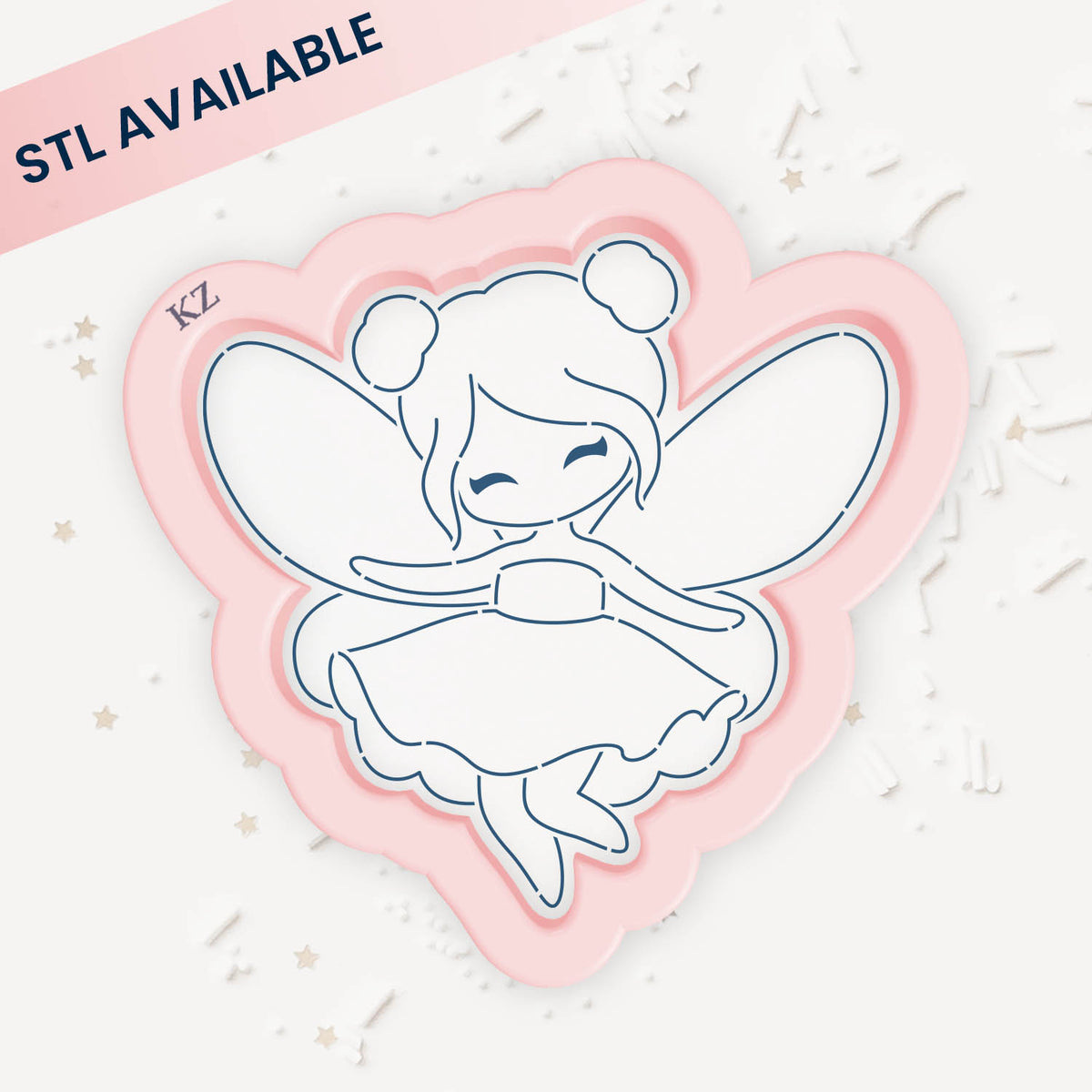 Cookie Cutters Fairy (Style 1) Cutter/Stencil