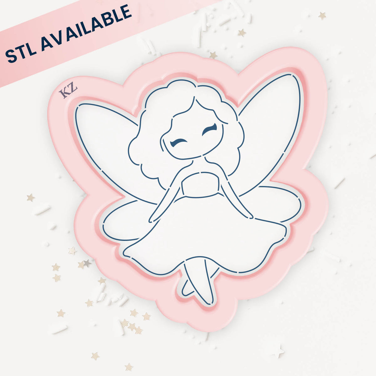 Cookie Cutters Fairy (Style 2) Cutter/Stencil