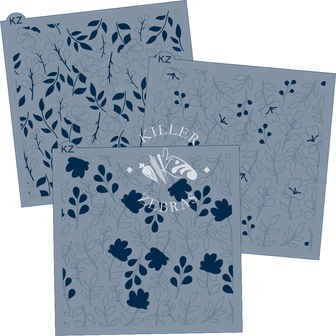 5.5 x 5.5 Stencil Fairy Garden 3 Part Stencil