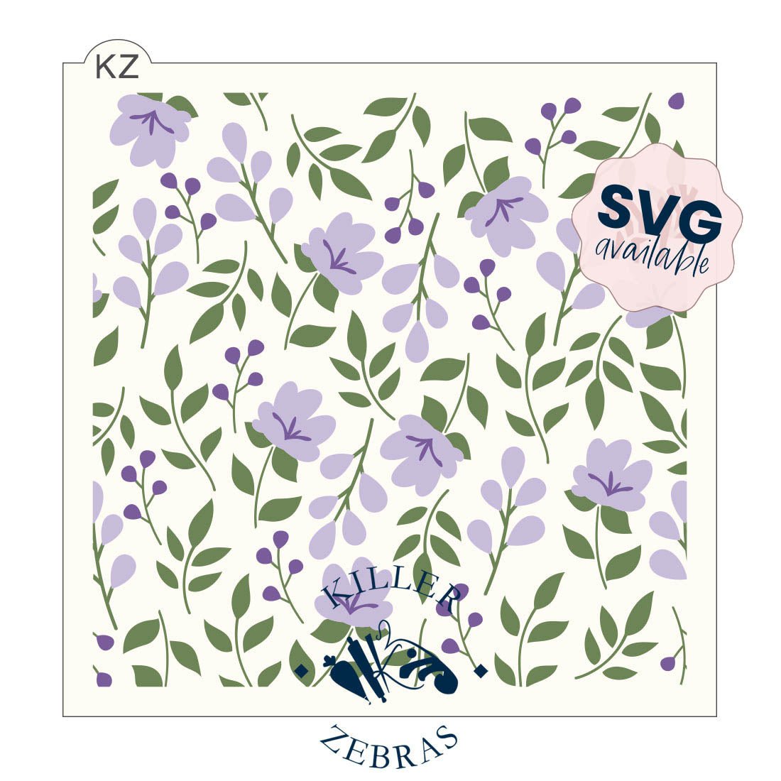 5.5 x 5.5 Stencil Fairy Garden 3 Part Stencil