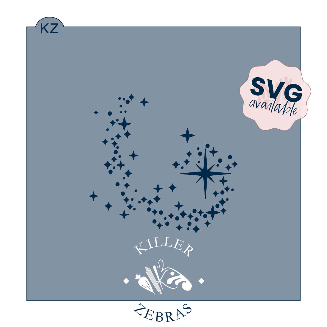 5.5 x 5.5 Stencil Fairydust Stencil