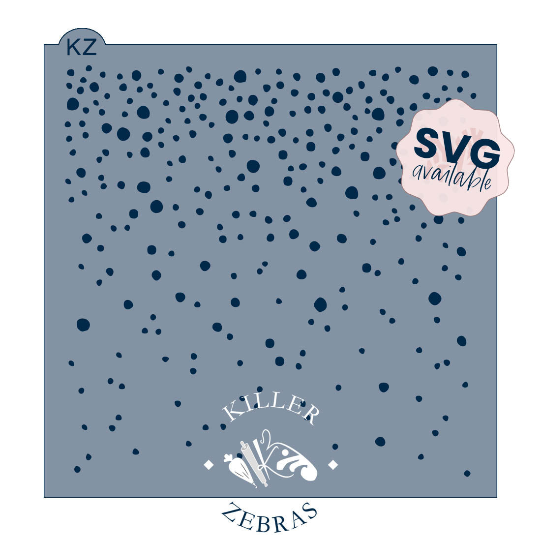 5.5 x 5.5 Stencil Falling Snow Stencil