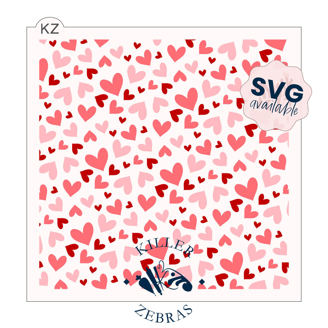 5.5 x 5.5 Stencil Falling in Love – Layered Cookie Stencil