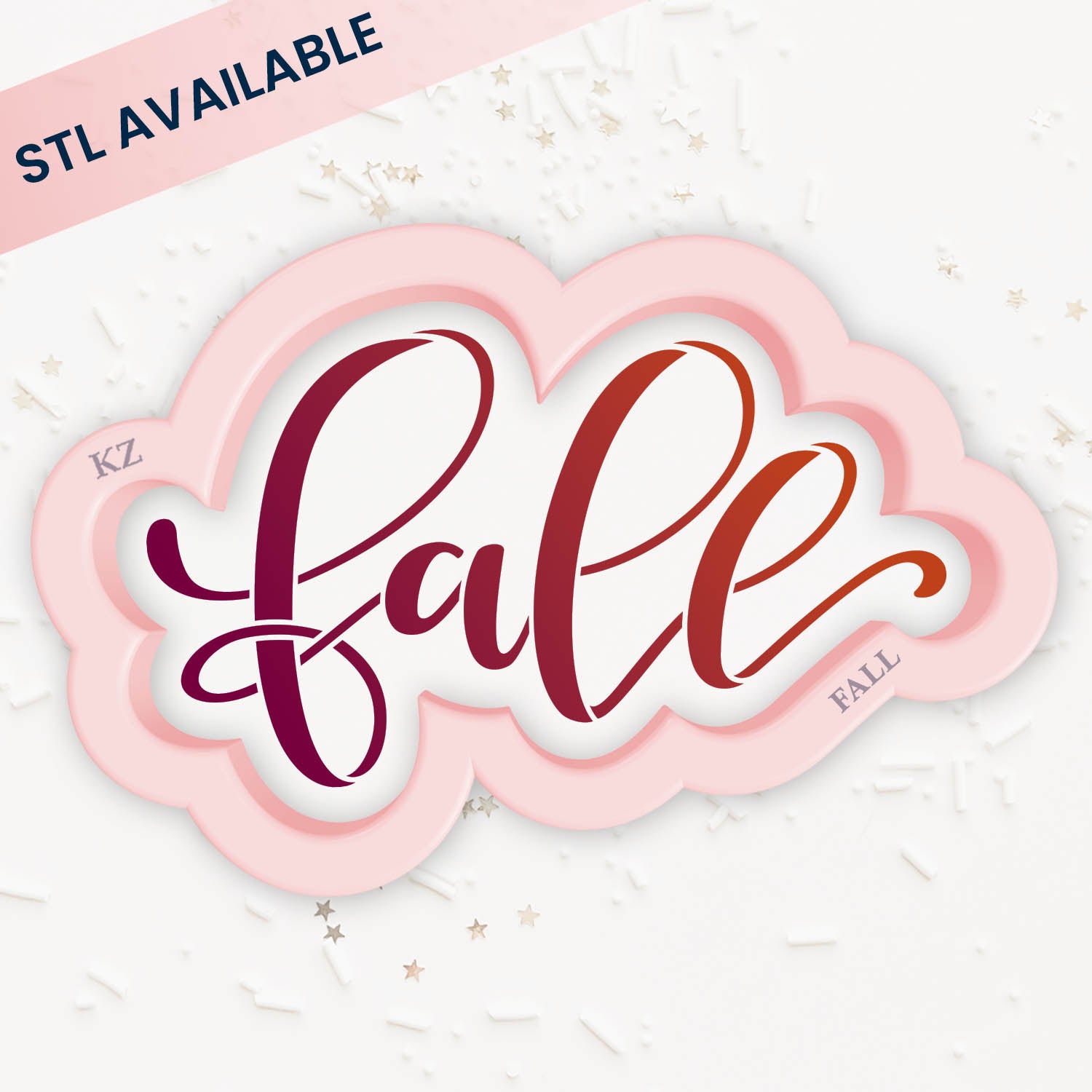 Cookie Cutters Fall (Style 1) – Cookie Cutter & Stencil Set
