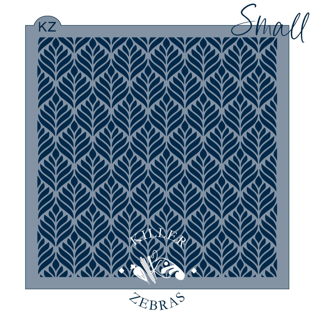 5.5 x 5.5 Stencil Fern Leaves Stencil Small