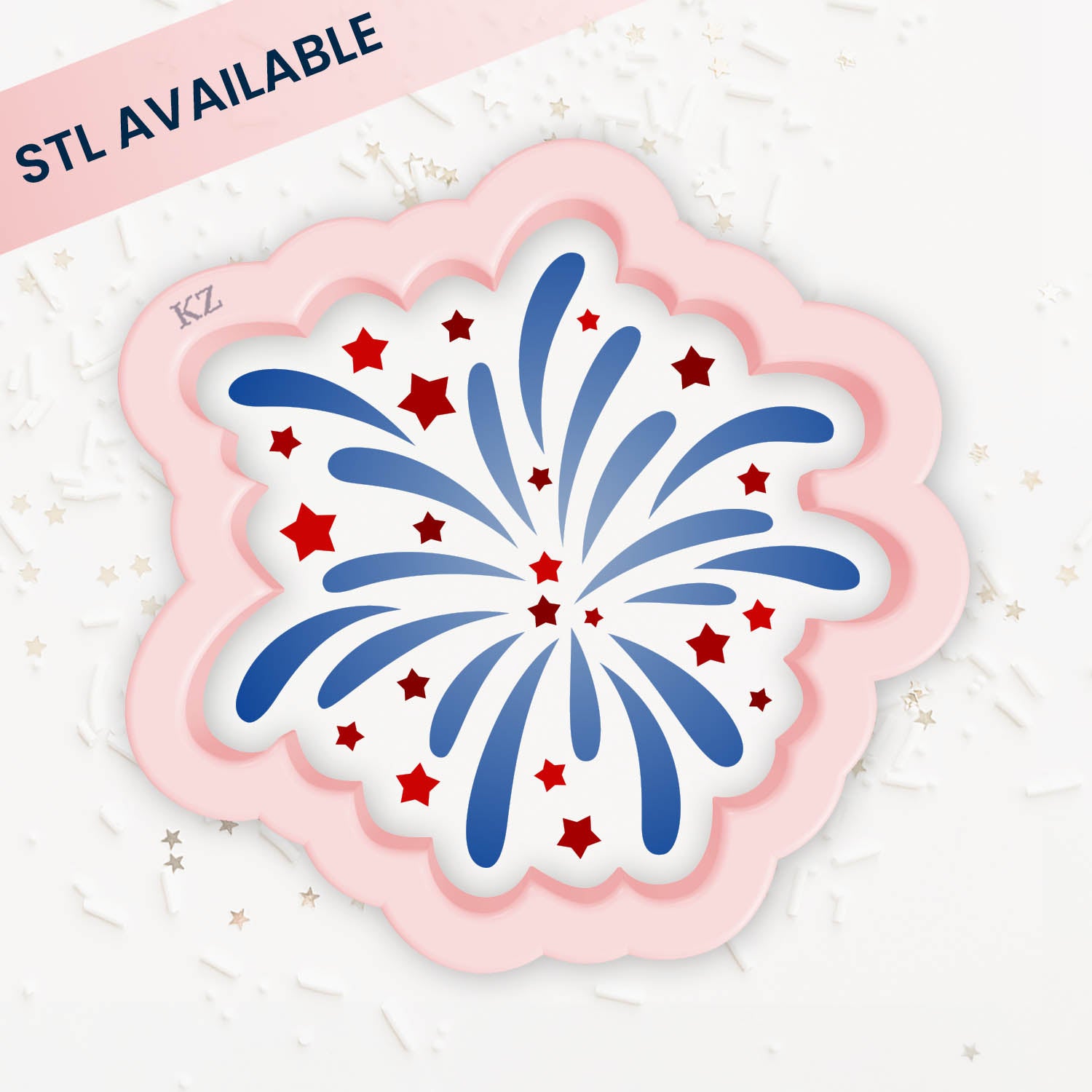 Cookie Cutters Fireworks – Cookie Cutter & Stencil Set