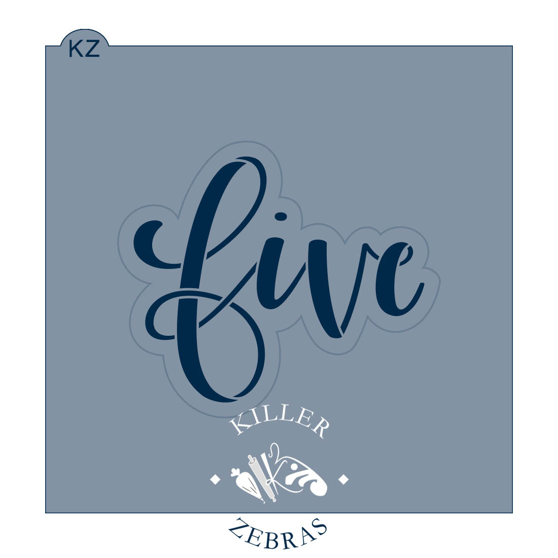 Cookie Cutters Five – Cookie Cutter & Stencil Set