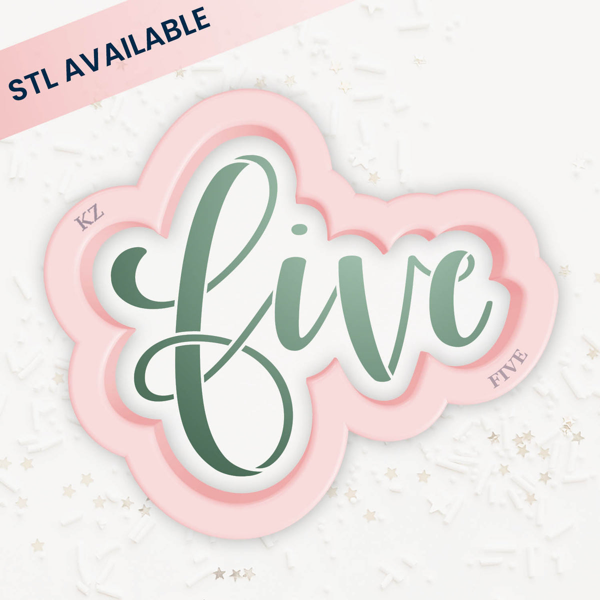 Cookie Cutters Five – Cookie Cutter &amp; Stencil Set