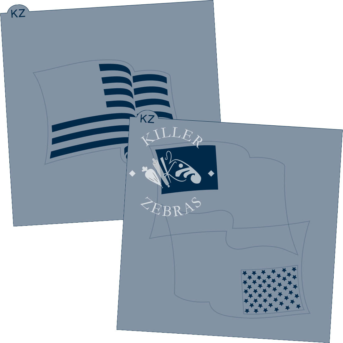 Cookie Cutters Flag Cutter/Stencil No Cutter American Flag