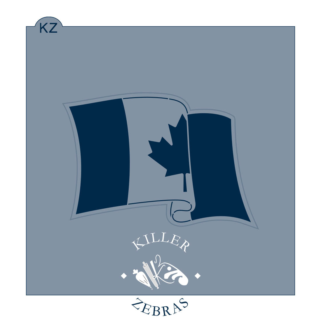 Cookie Cutters Flag Cutter/Stencil No Cutter Canadian Flag