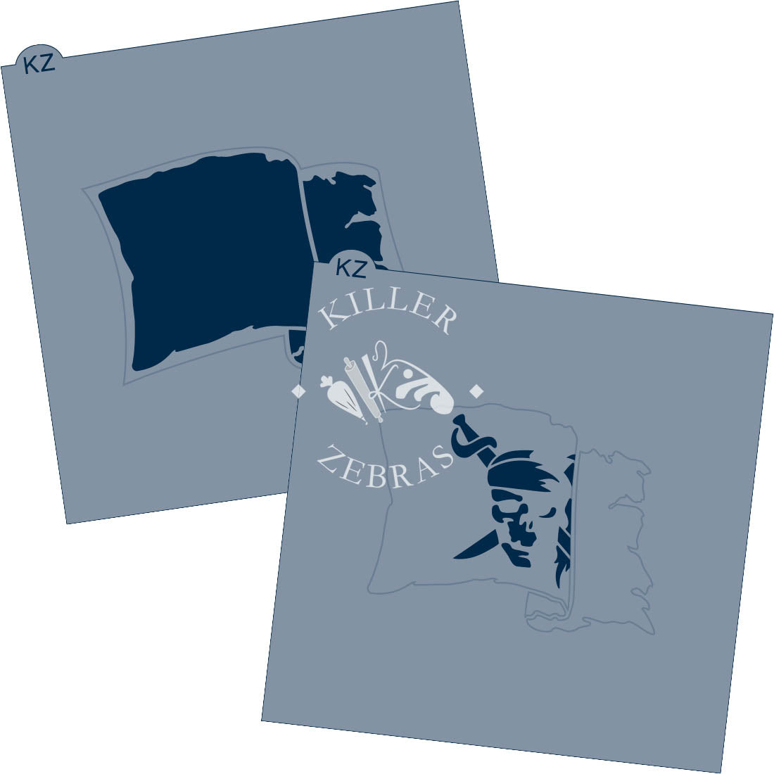 Cookie Cutters Flag Cutter/Stencil No Cutter Pirate Flag