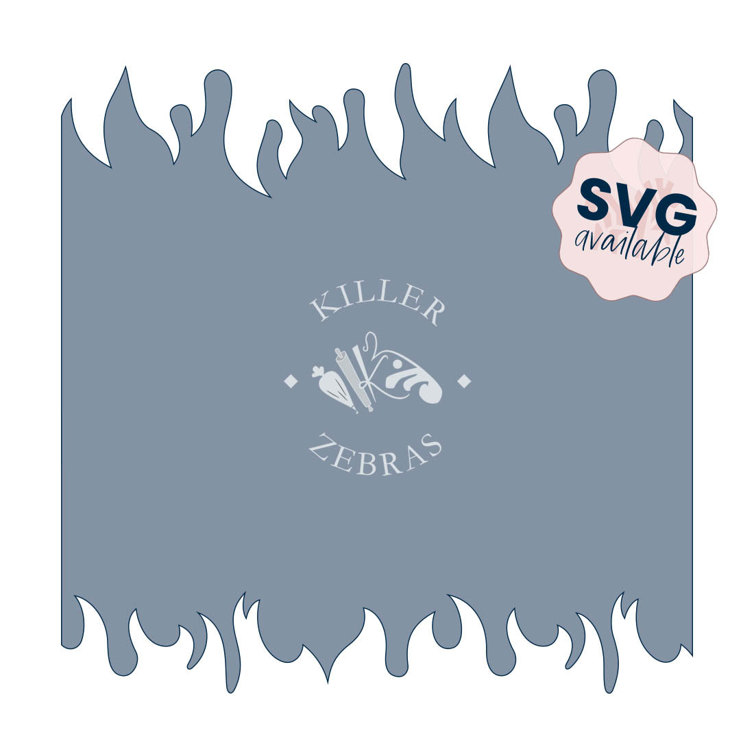 Flames – Cookie Stencil