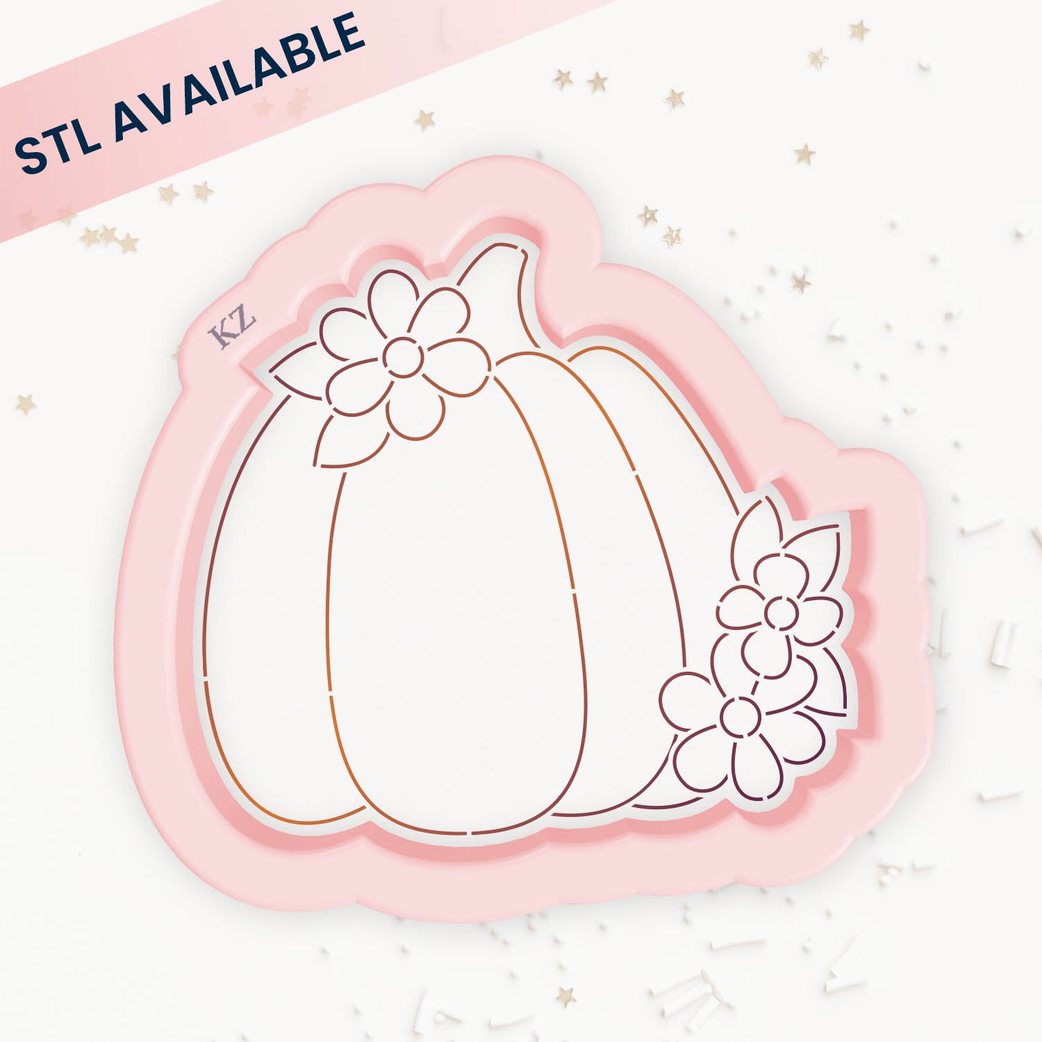 Cookie Cutters Floral Pumpkin Cutter/Stencil