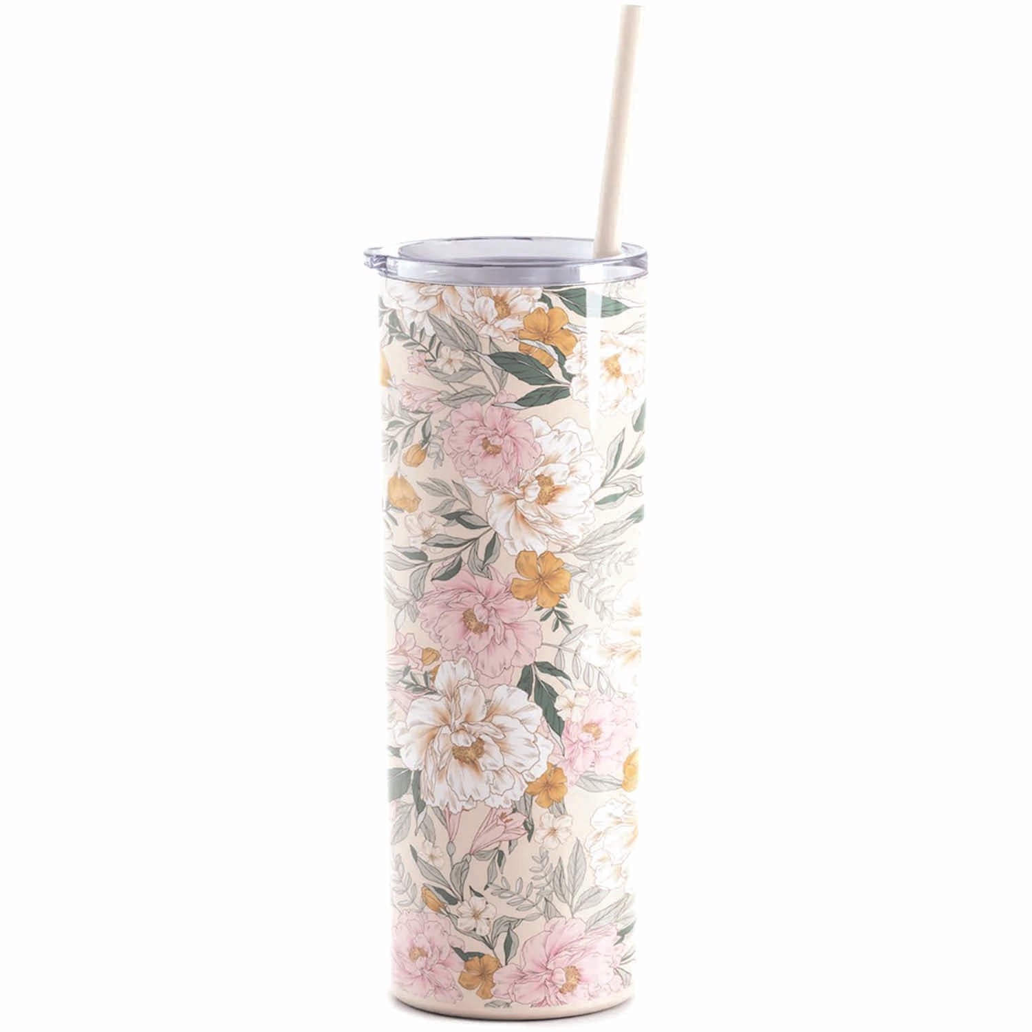 Tumbler Floral Stainless Steel 20 oz. Tumbler