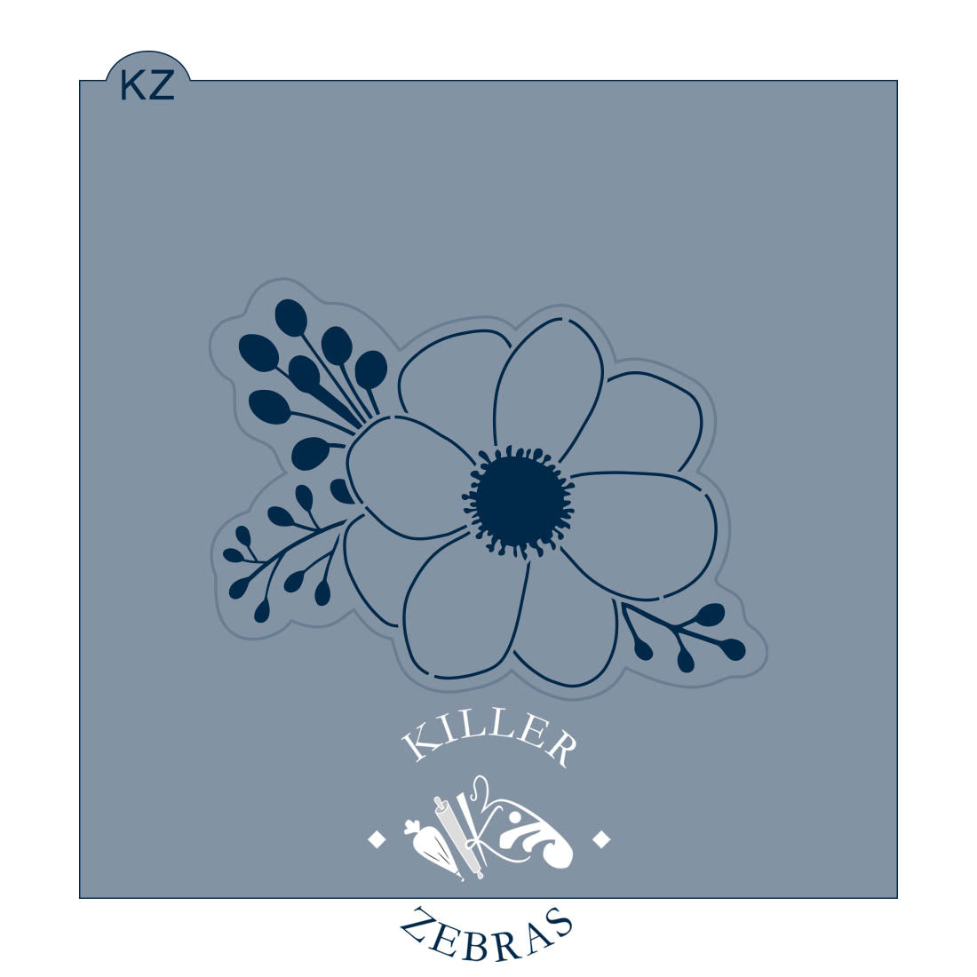 Cookie Cutters Flower Bunch Cutter/Stencil