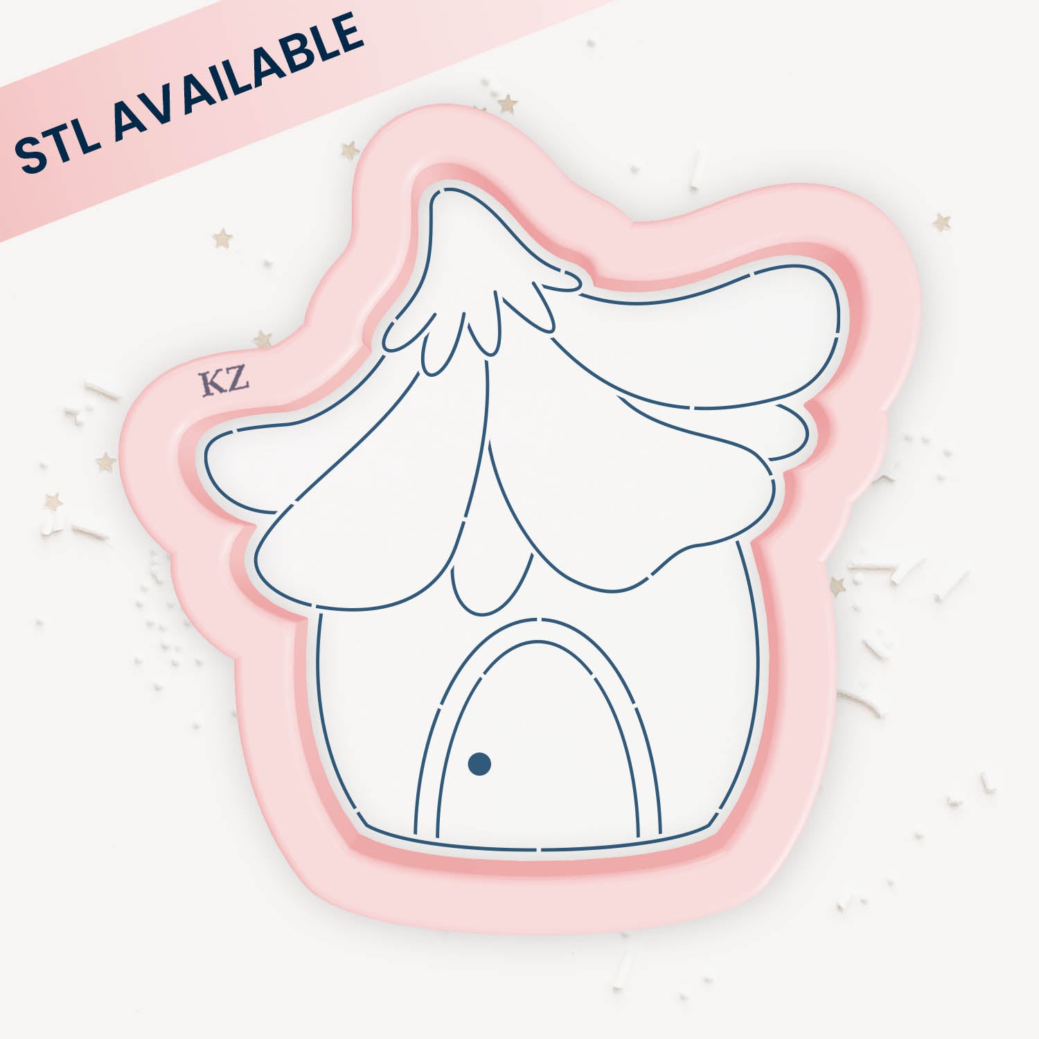 Cookie Cutters Flower Fairy House Cutter/Stencil