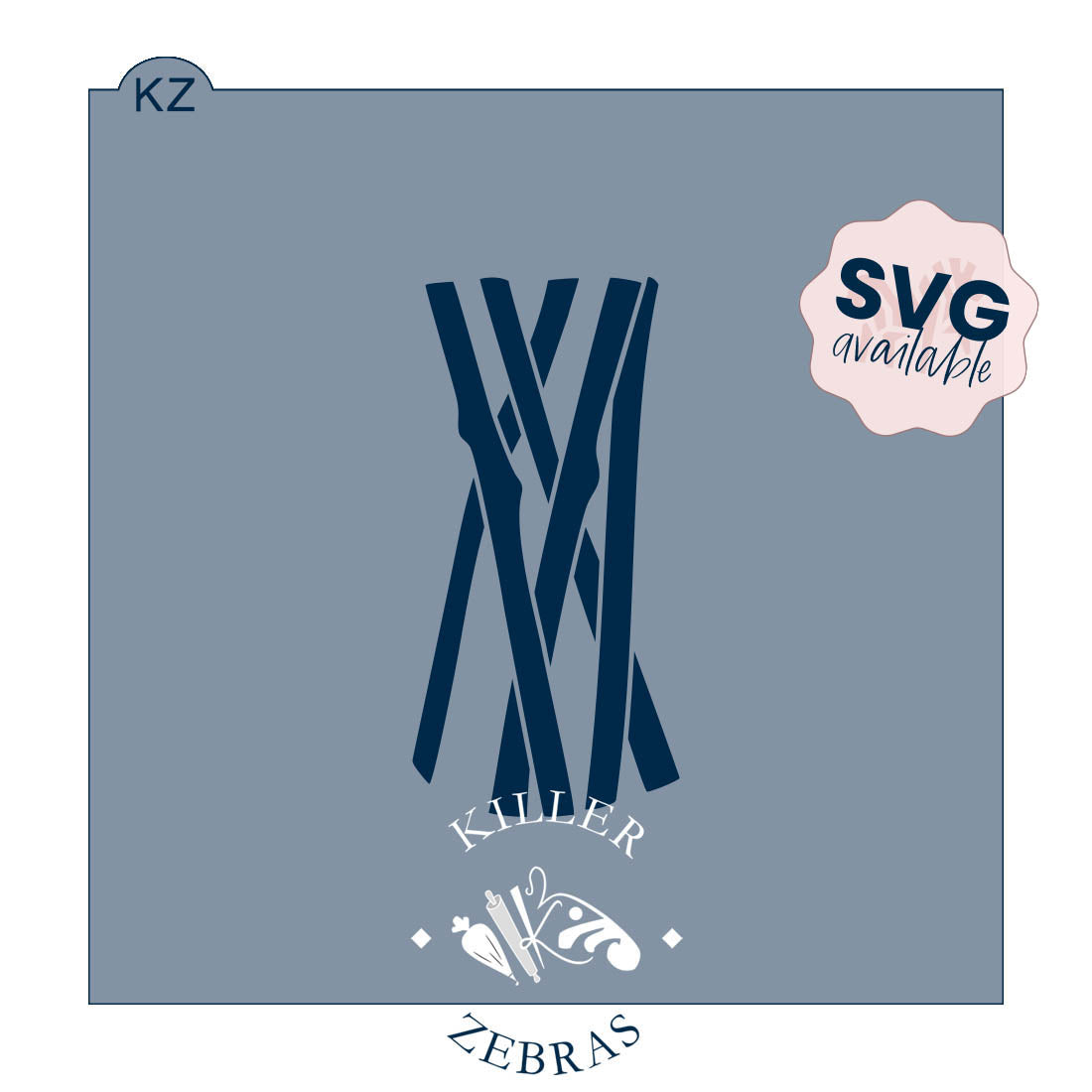 5.5 x 5.5 Stencil Flower Stems Stencil