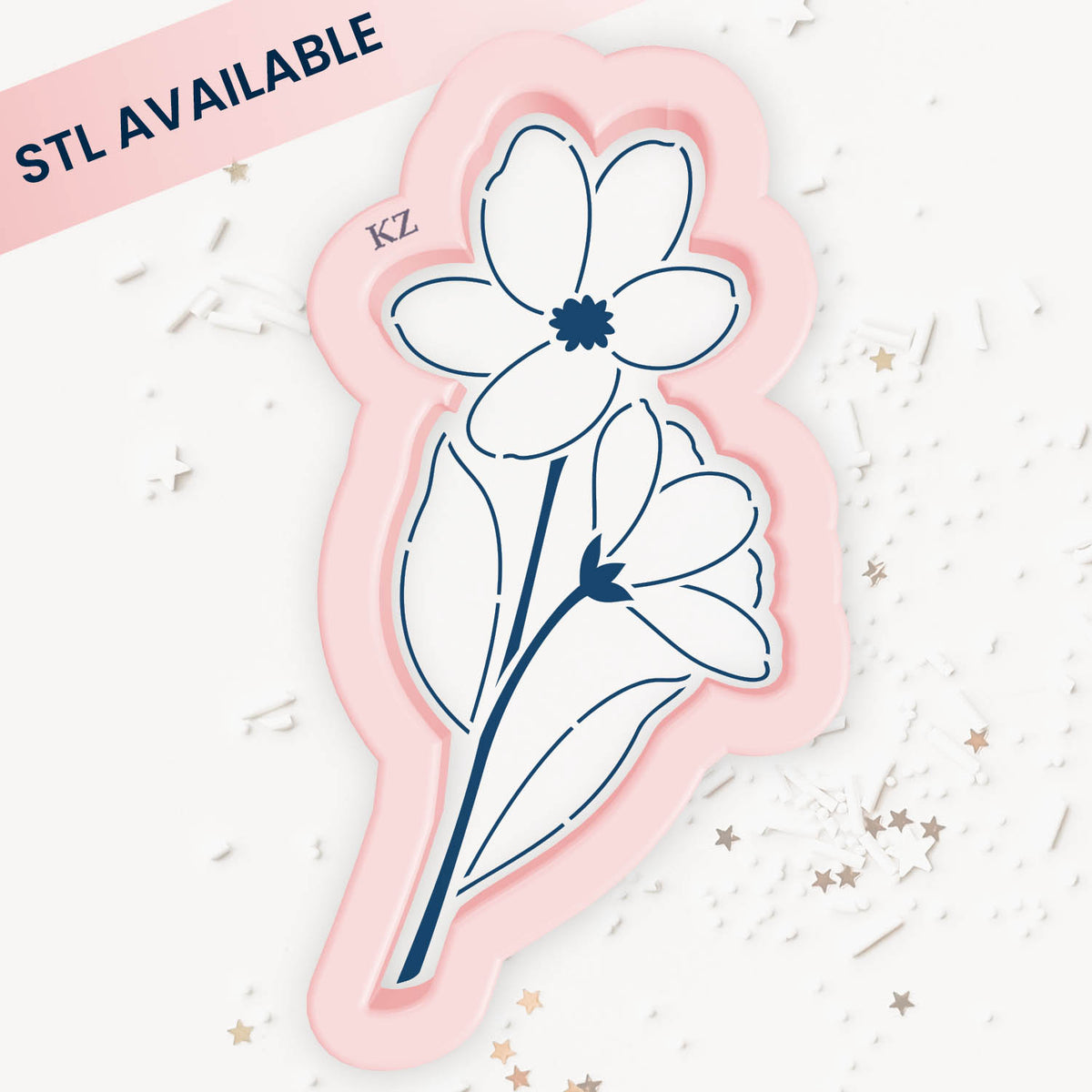 Cookie Cutters Flower Stem Cutter/Stencil
