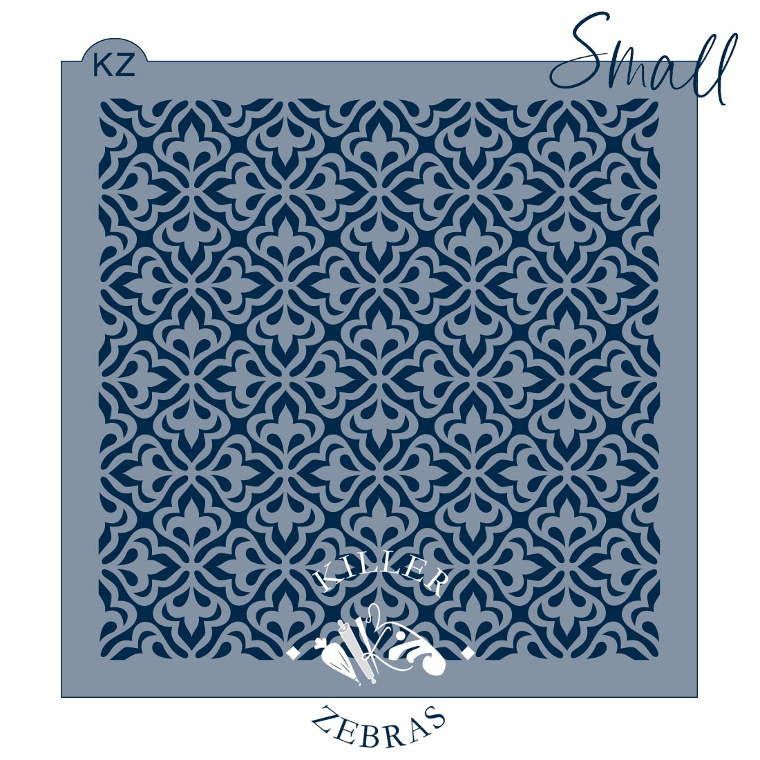 5.5 x 5.5 Stencil Flowers in Florence Stencil Small