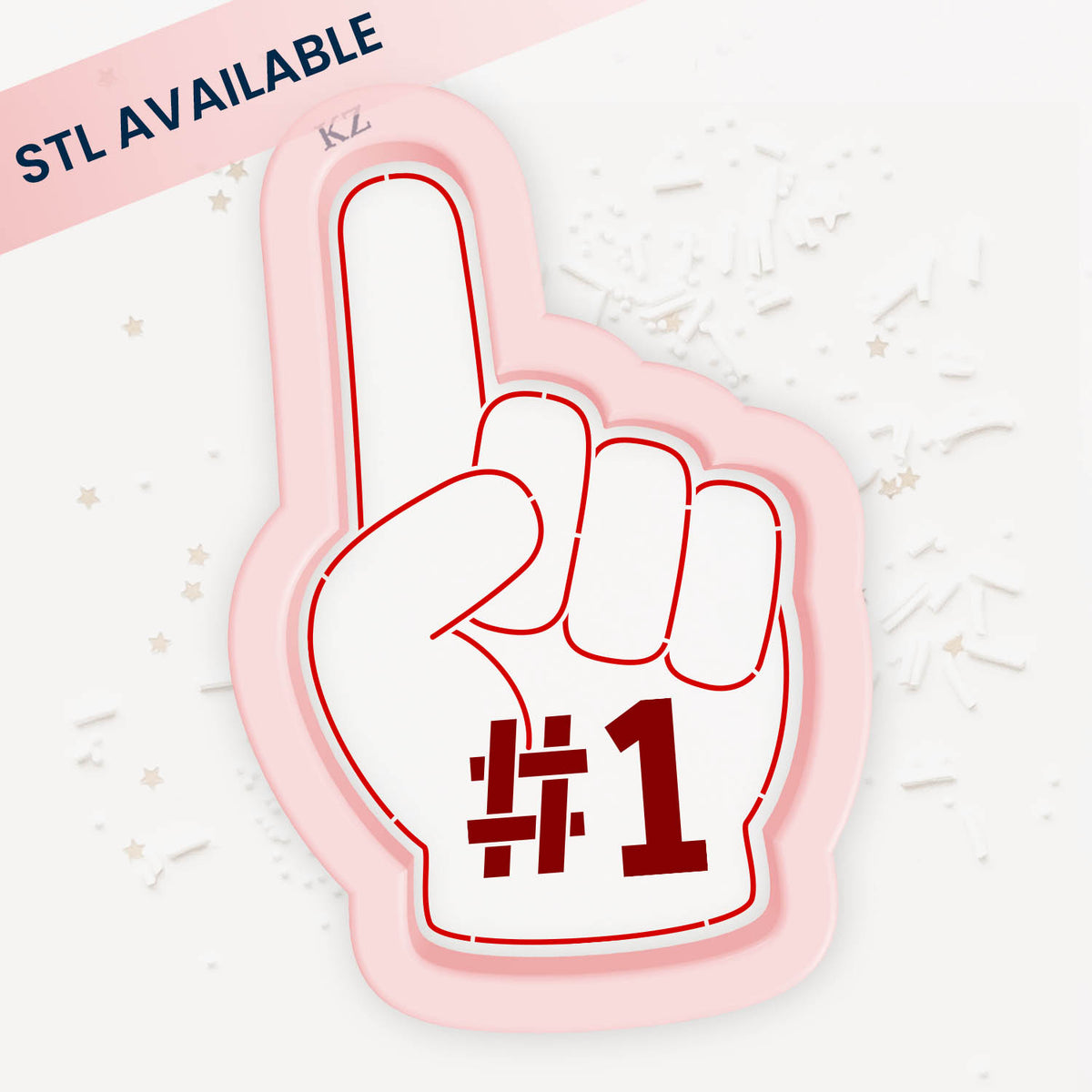 Cookie Cutters Foam Finger Cutter/Stencil