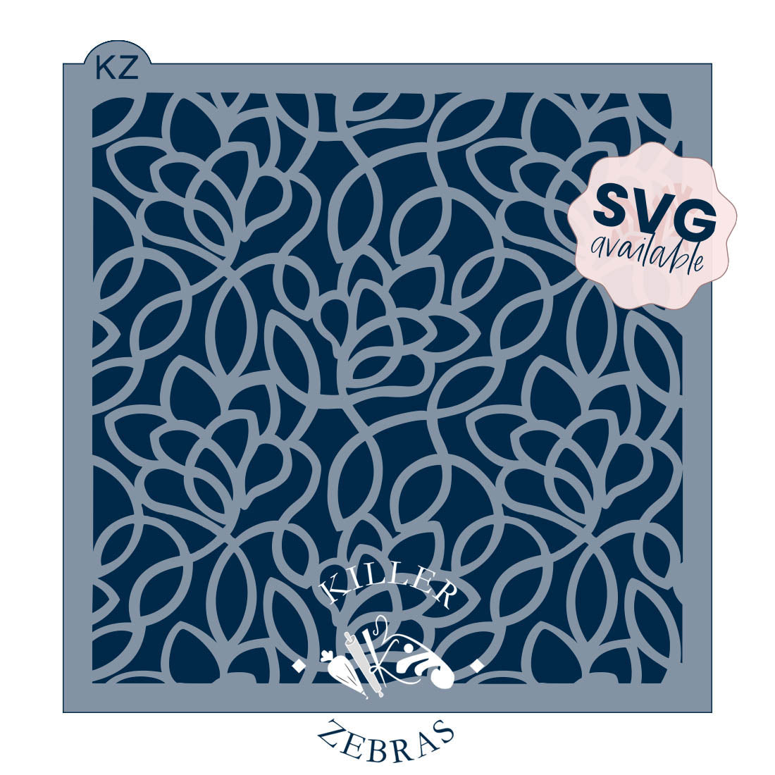 5.5 x 5.5 Stencil Forget-me-nots Stencil