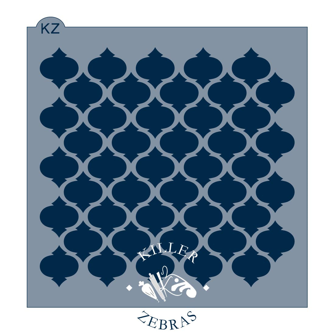 5.5 x 5.5 Stencil French Trellis Stencil