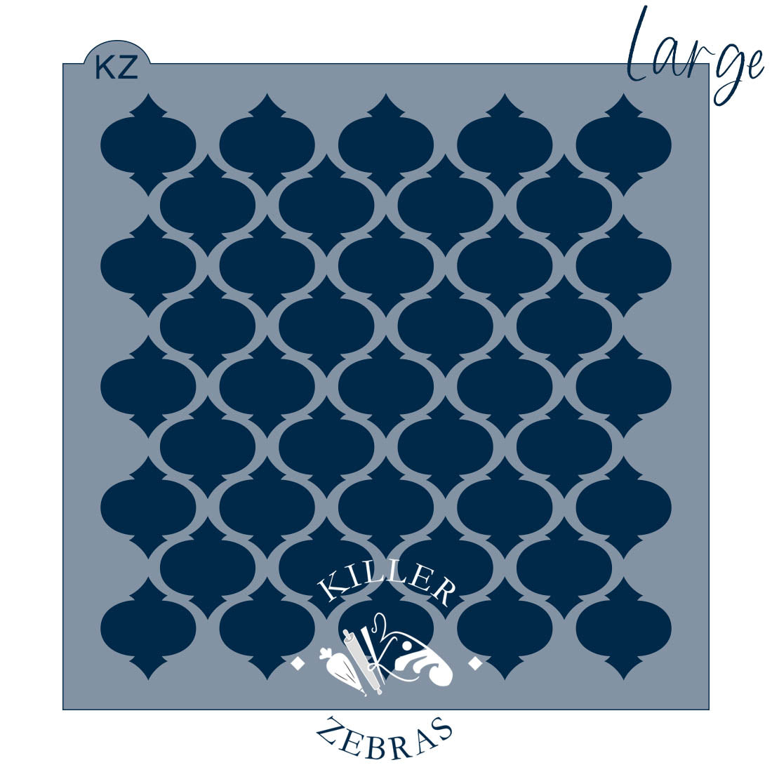 5.5 x 5.5 Stencil French Trellis – Cookie Stencil