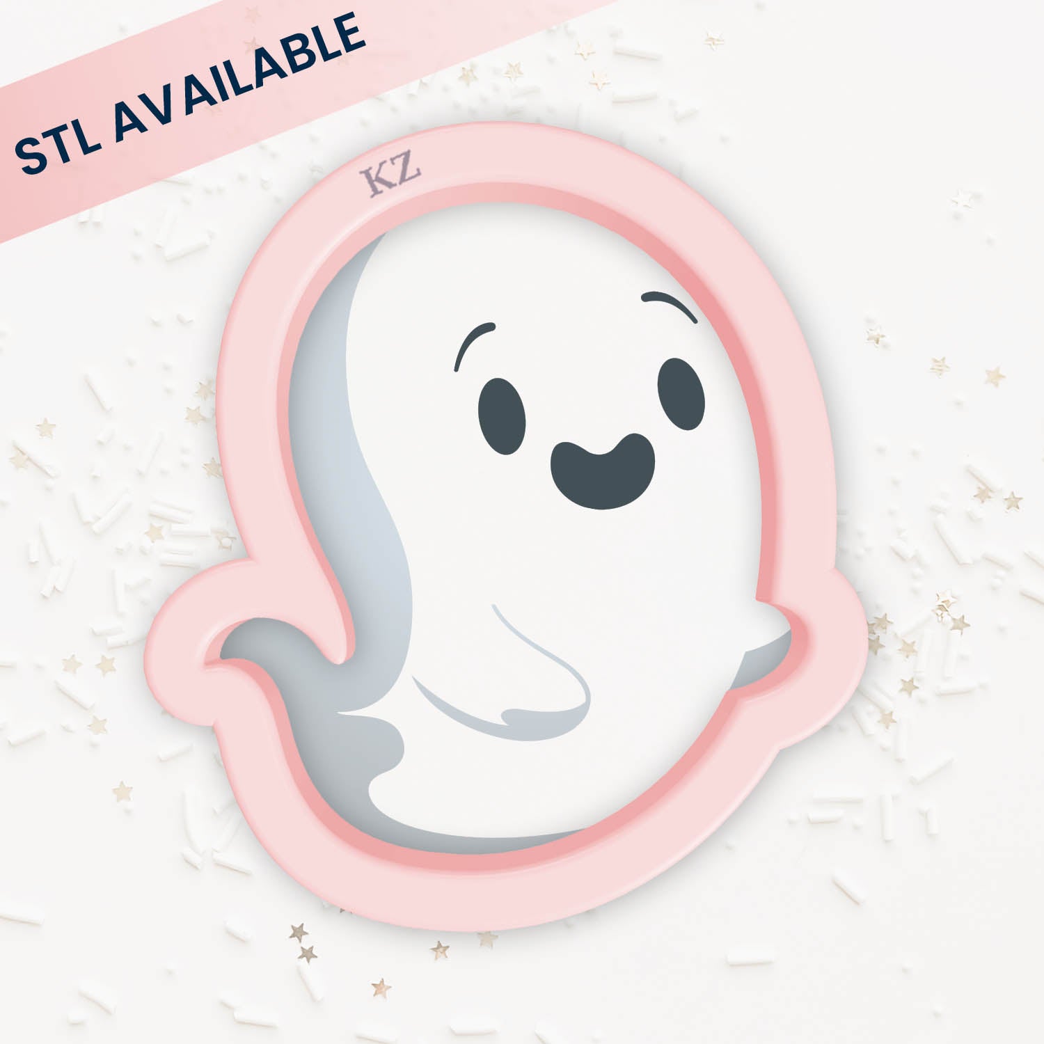 Ghost – Cookie Cutter & Stencil Set