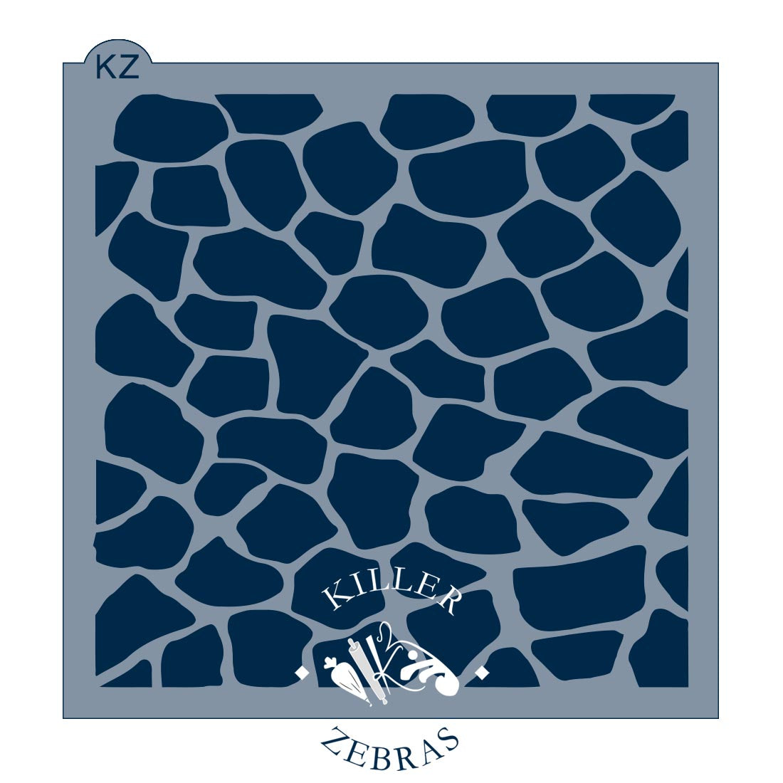 5.5 x 5.5 Stencil Giraffe Print Stencil