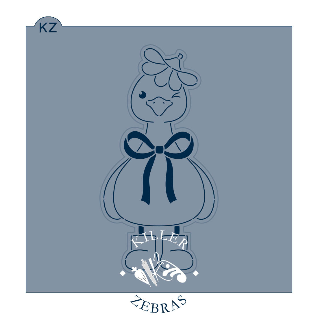 Cookie Cutters Goose in Flower Hat Cutter/Stencil