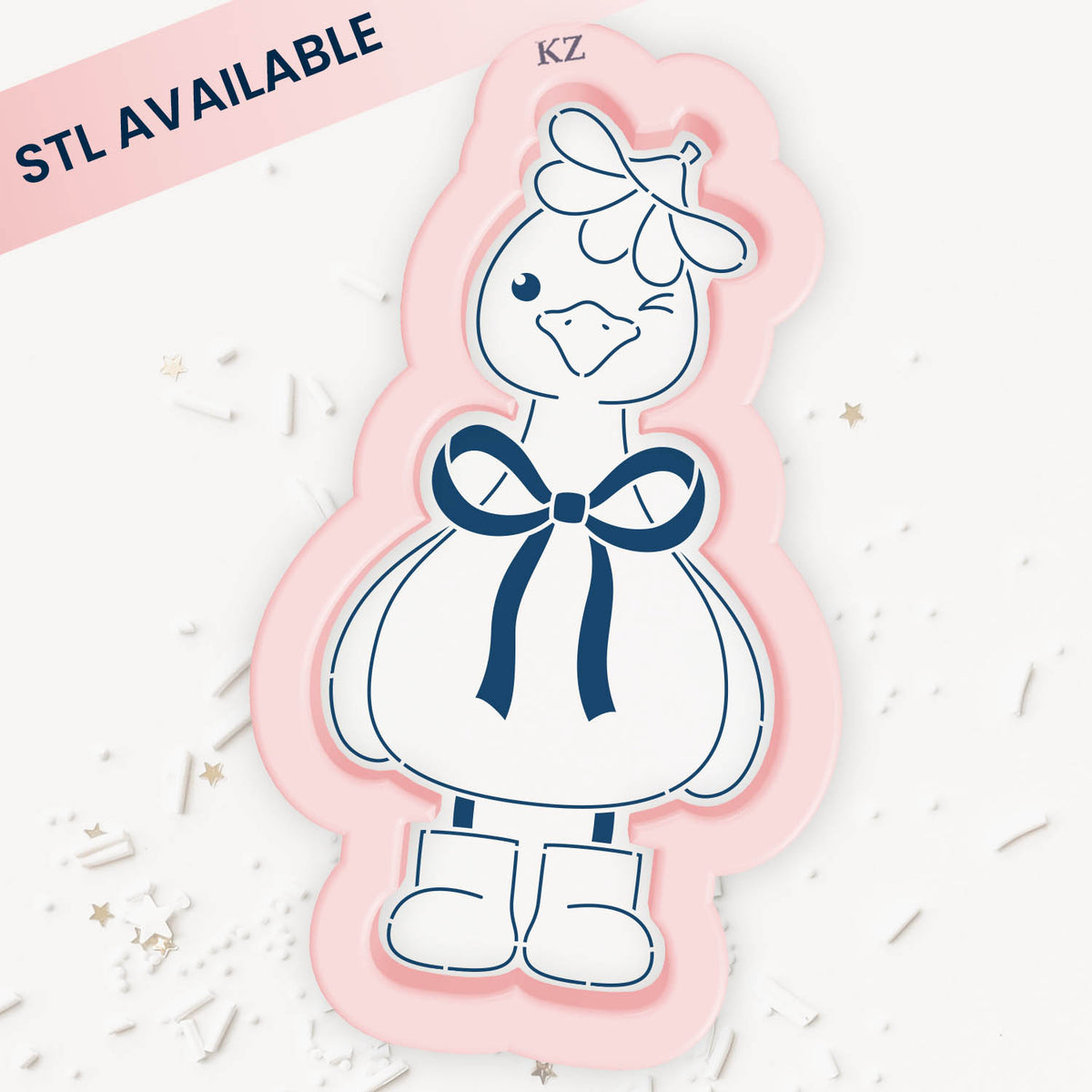 Cookie Cutters Goose in Flower Hat Cutter/Stencil