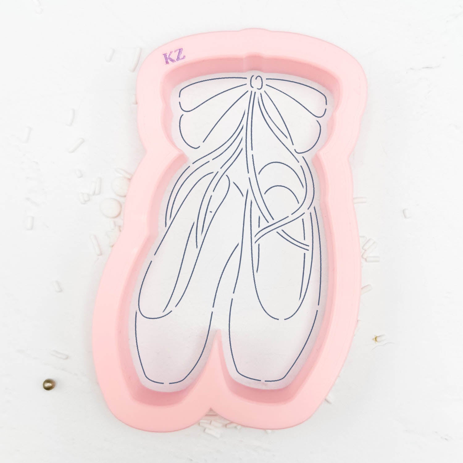 Hanging Ballet Shoes Cutter/Stencil