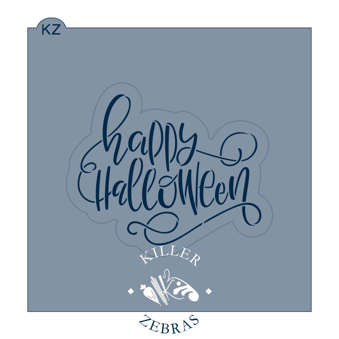 Cookie Cutters Happy Halloween (Style 1) Hand Lettered