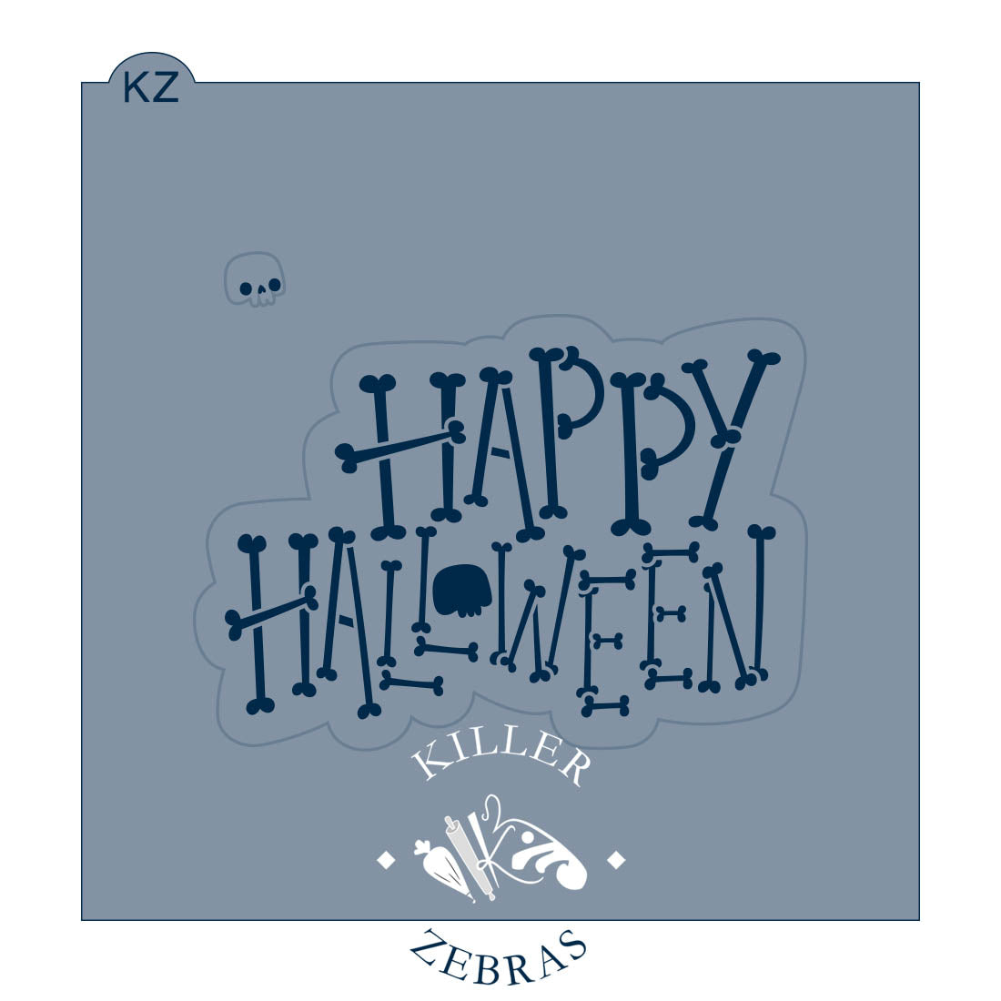 Cookie Cutters Happy Halloween Bones – Cookie Cutter &amp; Stencil Set