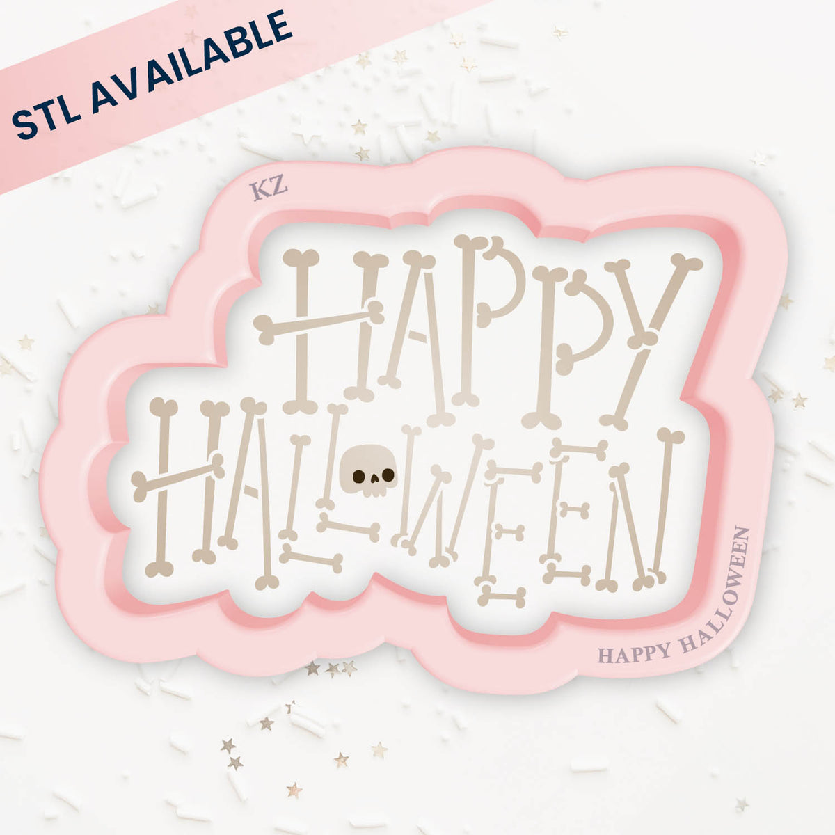 Cookie Cutters Happy Halloween Bones – Cookie Cutter &amp; Stencil Set