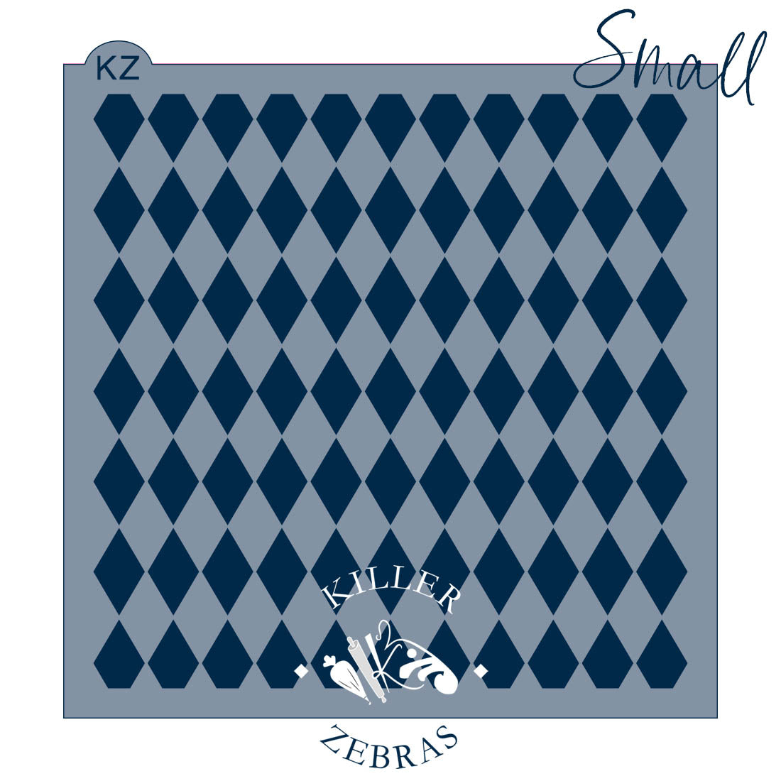 5.5 x 5.5 Stencil Harlequin Stencil Small