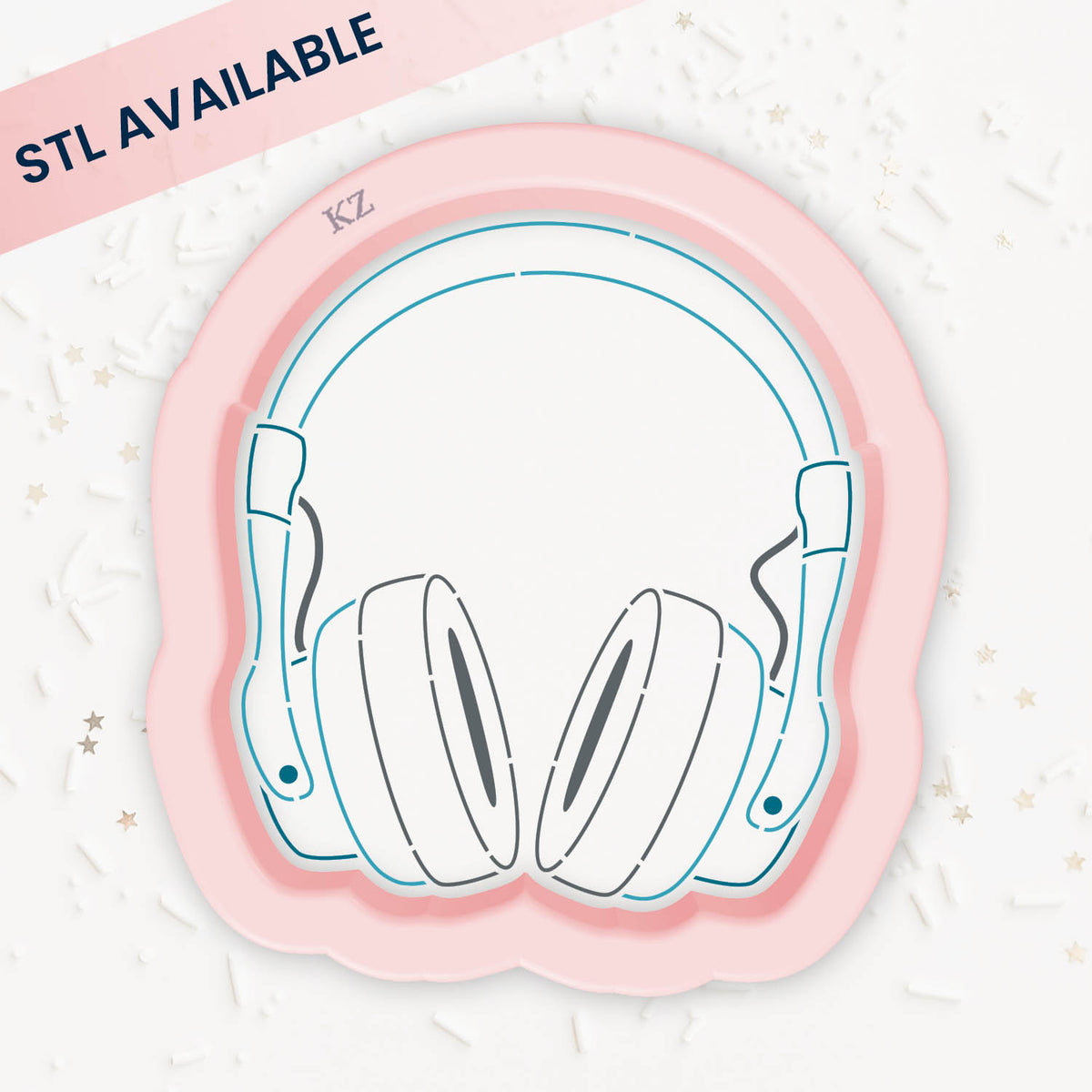 Cookie Cutters Headphones – Cookie Cutter &amp; Stencil Set