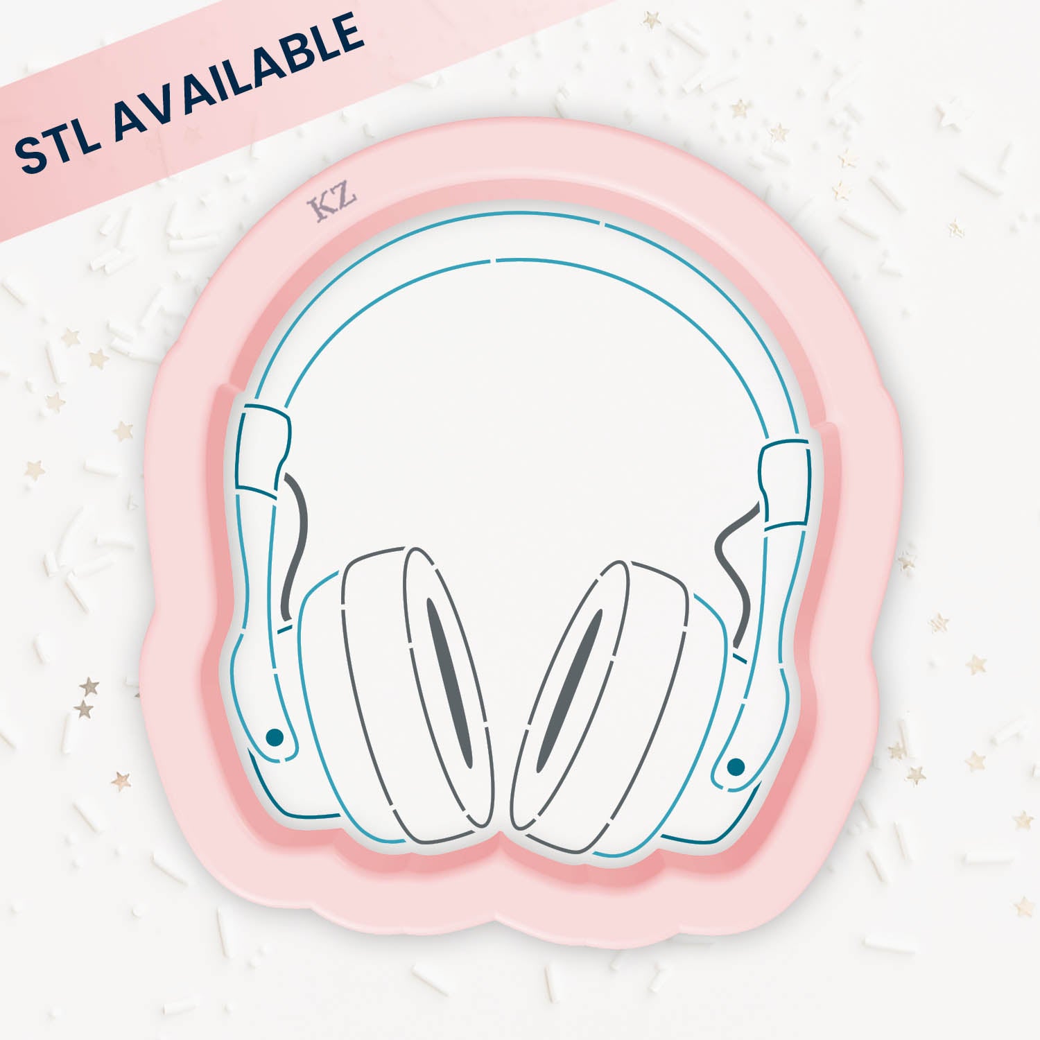 Cookie Cutters Headphones – Cookie Cutter & Stencil Set
