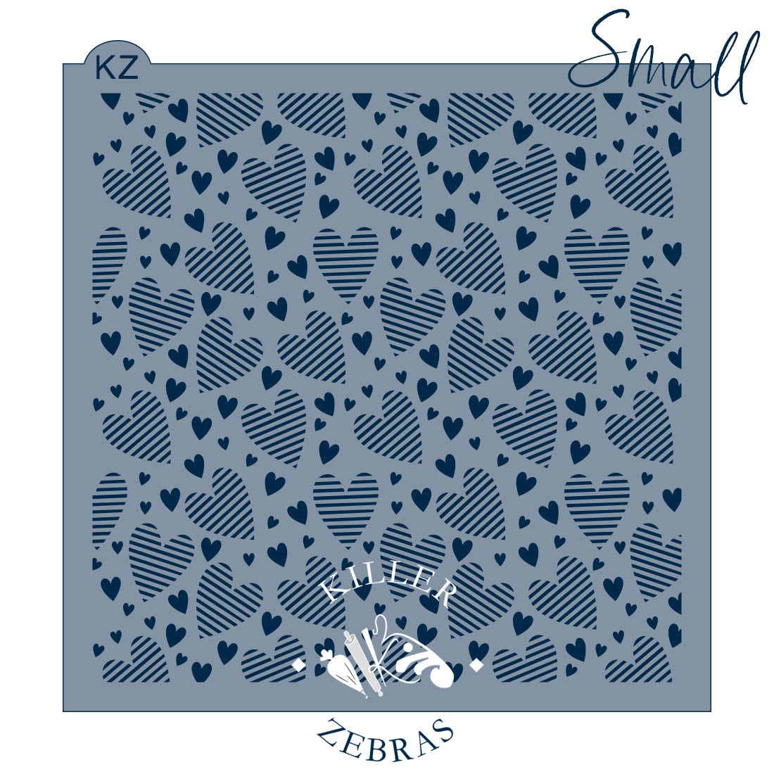 5.5 x 5.5 Stencil Heartthrob Stencil