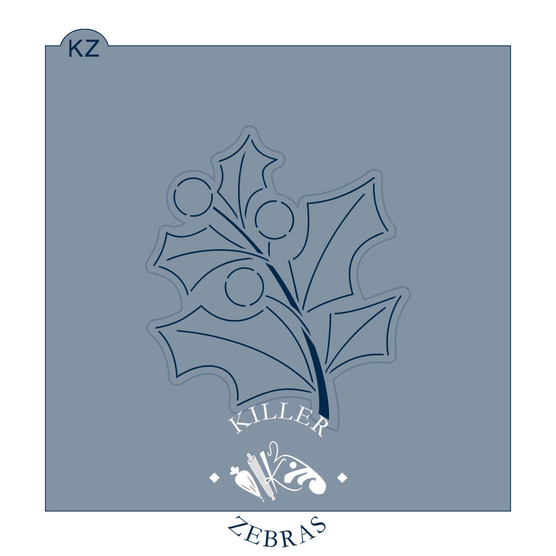 Cookie Cutters Holly Branch Cutter/Stencil